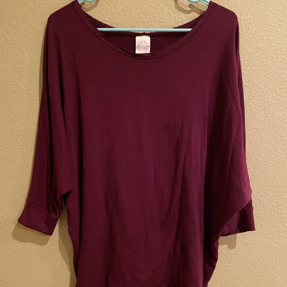 Comfy Maroon Tee - image 1